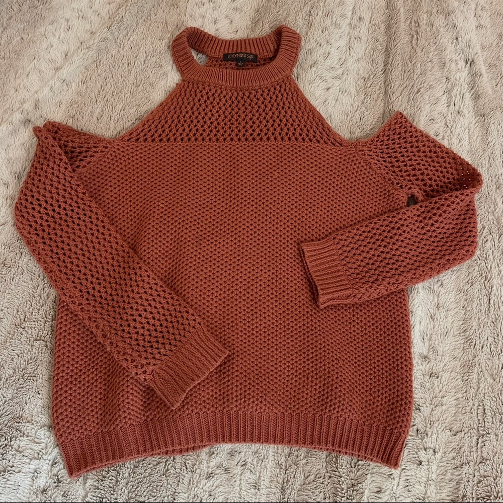 Cold Shoulder knit Sweater
